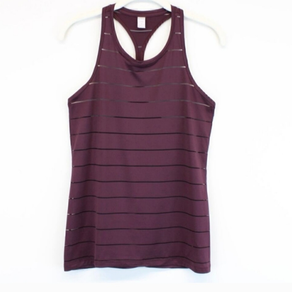 ATHLETA Maroon Athletic Racerback Tank Top SZ Xsmall